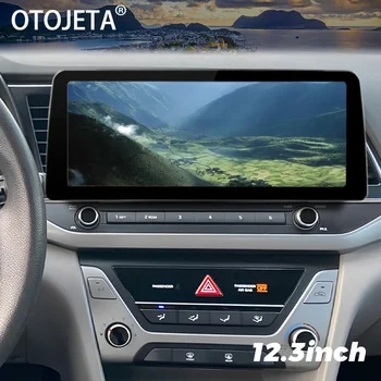 12,3 дюймовый IPS Экран Android 12 Автомобильный Видеоплеер 2Din Радио Стерео Для Hyundai Elantra 2016 2017 GPS Мультимедийное Головное Устройство Carplay
