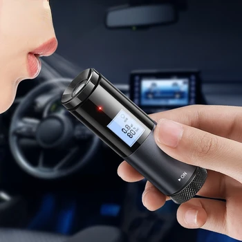 Youpin Baseus Автоматический Тестер алкоголя, Дыхательный тестер, Светодиодный дисплей, Портативный USB Перезаряжаемый Алкотестер, Инструменты для проверки алкоголя в автомобиле