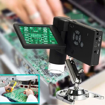 Цифровой микроскоп Dreamburgh с ЖК-дисплеем высокой четкости, USB-электронный видеомикроскоп, Микроскоп для пайки, лупа для ремонта телефонов